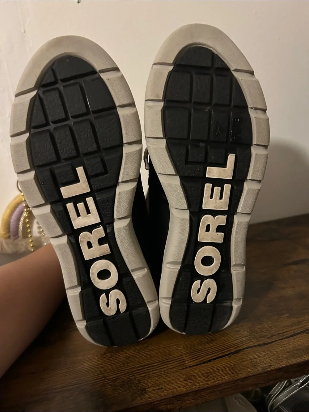 Sorel Brown and Gray Lace-Up Winter Boots